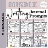 Writing Journal Prompts Bundle {Back to School/Year Long}