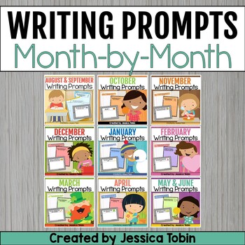 Writing Prompts, Monthly Writing Prompts Bundle | TpT