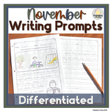 November Daily Journal Prompts - Differentiated Writing Ce