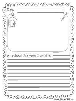 Writing Journal Prompts for Beginning Writers by Love to Learn and Teach