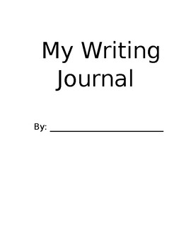 Preview of Writing Journal Template