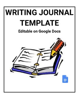 Preview of Writing Journal Template (Editable on Google Docs)