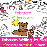 February writing prompts, Daily writing journal, 1st grade
