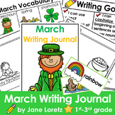 March writing prompts, Daily writing journal, 1st grade, 2