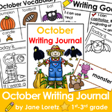 October writing prompts, Daily writing journal, 1st grade,