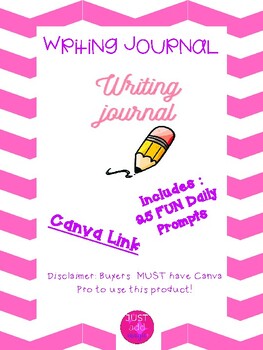 Preview of Writing Journal with FUN Daily Prompts
