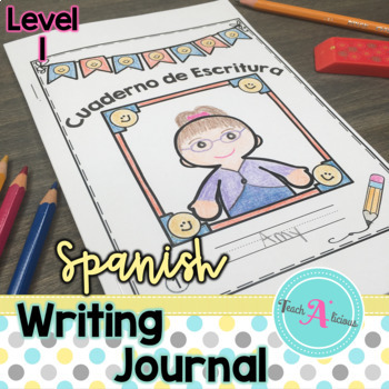 Preview of Writing Journal with Picture Prompts | Cuadernillo de escritura | in Spanish