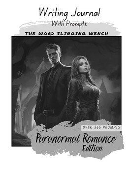 Preview of Writing Journal w/ Prompts - Paranormal Romance (Bell Ringers & Class Starters)