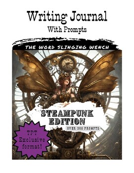 Preview of Writing Journal with Prompts - Steampunk Edition (Bell Ringers & Class Starters)