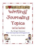 Writing/ Journaling Topics