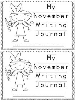 Writing Journals {November} by Jennifer Elliott | TPT