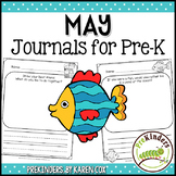 Writing Journals Prompts: MAY Preschool Kindergarten PreK
