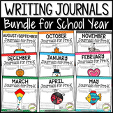 Writing Journals Prompts: Year Long BUNDLE, Preschool Kind
