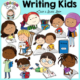 Writing Kids Clip Art