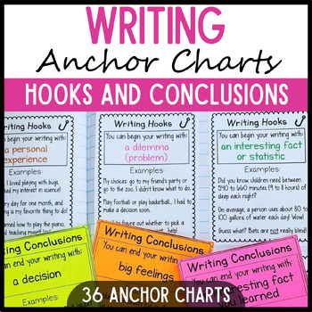 Preview of Writing Leads Hooks & Conclusions for Narrative & Informational Sentence Writing