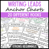 Writing Leads and Writing Hooks Posters and Anchor Charts