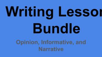 Preview of Writing Lesson Bundle