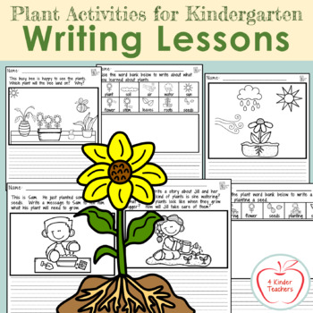 Preview of Writing Lessons / Plant Activities for Kindergarten