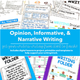 Writing Lessons & Printables: Opinion, Informative, and Na