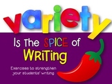 Writing Lessons: Variety in Sentence Structure, Length & Openings