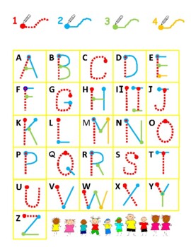 Letter Writing Strokes - Centers/Folders/HW - MAKES GREAT POSTERS