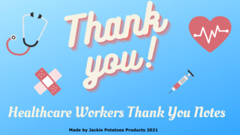 Preview of Writing Letters: Thank You Notes for Health Care Workers Activity 