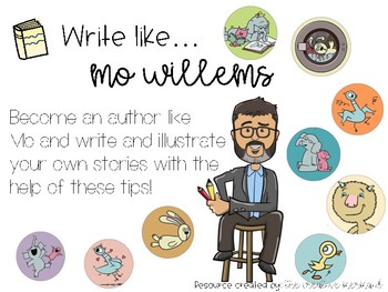 Preview of Mo Willems Writing Techniques