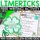 Writing Limericks St. Patrick's Day Writing Poetry Activit