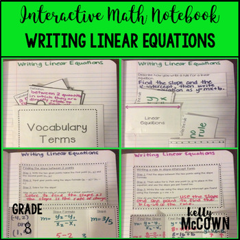 Preview of Writing Linear Equations Activities