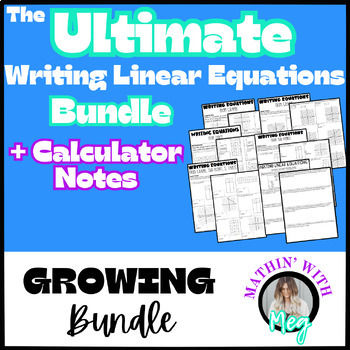 Preview of Writing Linear Equations Bundle | TEKS A.2B, A.2C, A.2D, A.2E, A.2F & A.2G