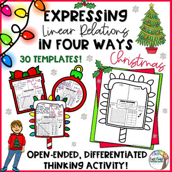 Preview of Writing Linear Equations Christmas Activity