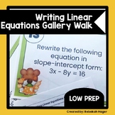 Writing Linear Equations Gallery Walk Activity