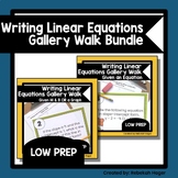 Writing Linear Equations Gallery Walk Activity Bundle