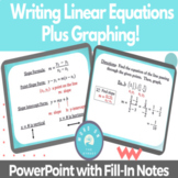 Writing Linear Equations Plus Graphing | PowerPoint with G