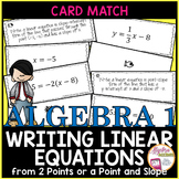Writing Linear Equations Self-Checking Card Match Activity