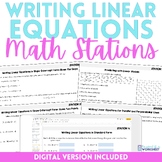 Writing Linear Equations Stations - Distance Learning