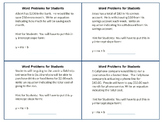 Writing Linear Equations from Word Problems