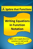 Writing Linear Equations in Function Notation for Real-Wor