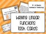 Writing Linear Functions Task Cards with QR Codes - Math Centers