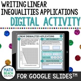 Writing Linear Inequalities Applications Activity for Goog