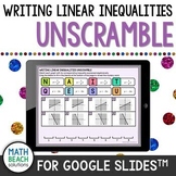 Writing Linear Inequalities from Graphs Activity for Googl