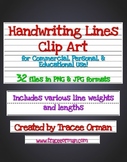 Writing Lines for Handwriting Practice Clip Art Commercial Use