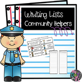 Writing Lists-Community Helpers