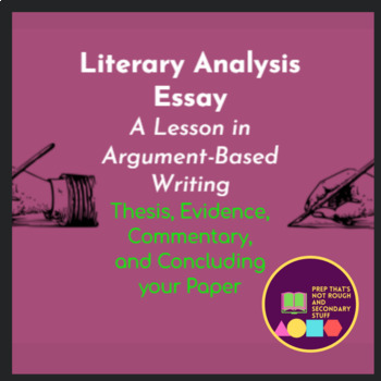 Preview of Literary Analysis Essay Guide - Google Slides Lesson Plan