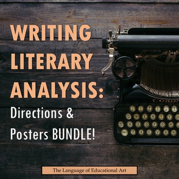 Preview of Writing Literary Analysis BUNDLE — Secondary ELA — BONUS: Essay Ordering Game