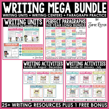Preview of Writing MEGA BUNDLE - 25+ Resources AND 1 Free Bonus File