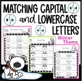 Winter Writing Matching Capital and Lowercase Letters Worksheets