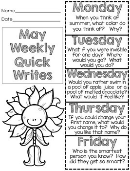 End of the Year Activities Quick Writes by First Grade Fun Times