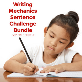 Preview of Writing Mechanics Sentence Challenge Bundle