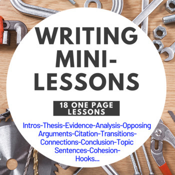 Preview of Writing Mini-Lessons | Essays and Persuasive Writing
